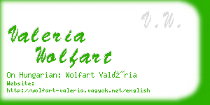 valeria wolfart business card